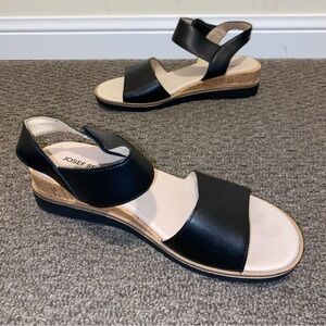 Josef Seibel Wyatt Black Sandal